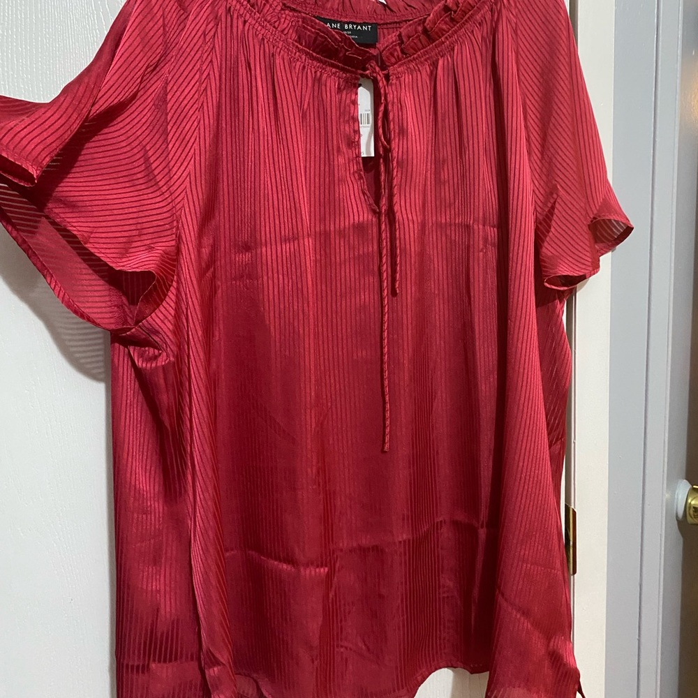 NWT Lane Bryant Red Women's Top Size 18/20